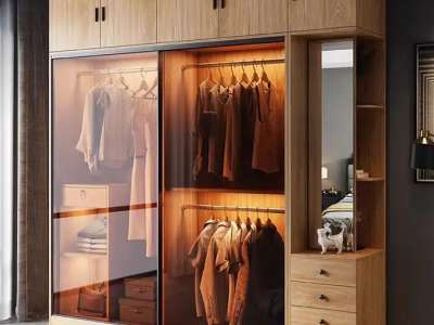 Tủ quần áo cánh kính hiện đại giá tốt cho phòng ngủ QA147